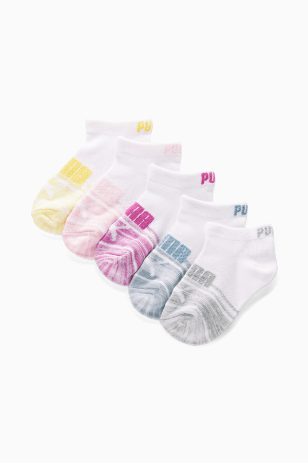 Kids' Low Cut Socks [6 Pack], WHITE / PINK, extralarge